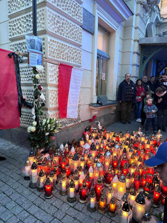 Uczczono pamięć Damiana Sobóla. Wolontariusz zginął w Strefie Gazy