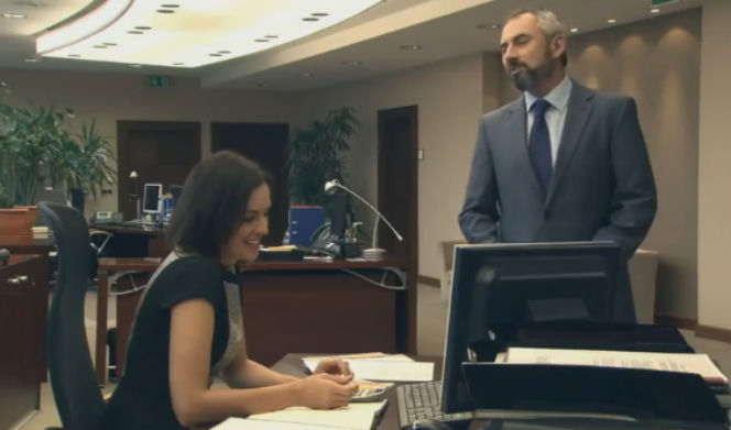 ''M jak miłość'' 1037 Monika (Anna Wendzikowska) Adam (Jacek Kopczyński)