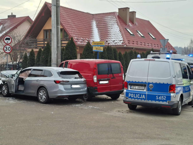 Wypadek u zbiegu ulic Miodowej i Smugowej