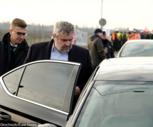 Protest rolników na A4 pod Brwinowem
