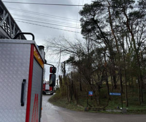 Interwencje Strażaków przy likwidacji szkód spowodowanych przez gwałtowny wiatr i burze