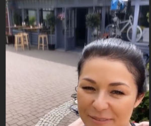 M jak miłość po wakacjach 2020. Kinga (Katarzyna Cichopek) na planie