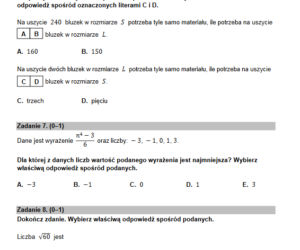 Egzamin ósmoklasisty 2022 matematyka