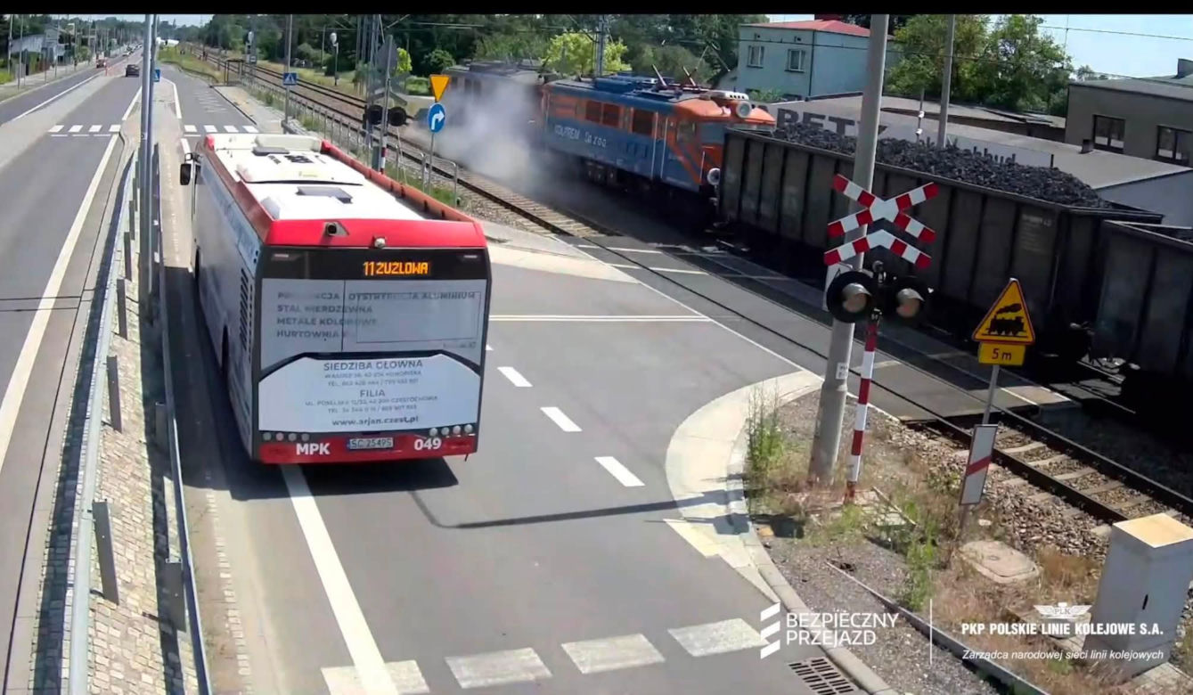 Auto wjechało pod pociąg