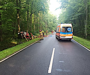 Wypadek pod Iławą i znów sprawcą nietrzeźwy kierujący