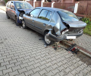 Wypadek w Olsztynie. 67-latka zniszczyła cztery samochody