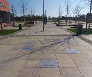 Przed halą Enea Arena powstaje Aleja Szczecińskich Olimpijczyków