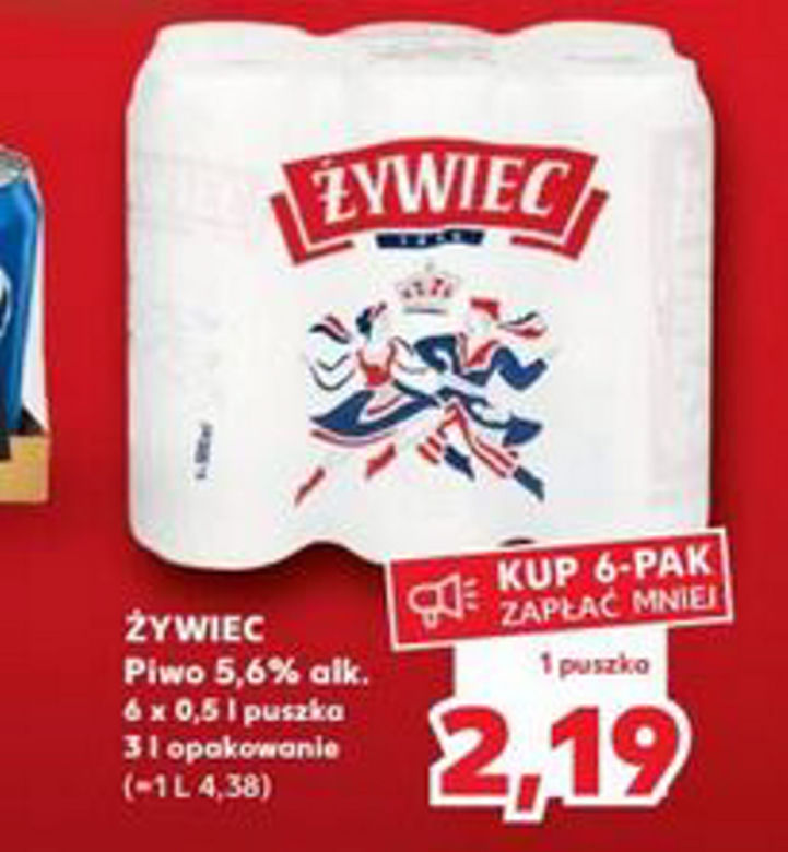 Żywiec za 2,19 zł.
