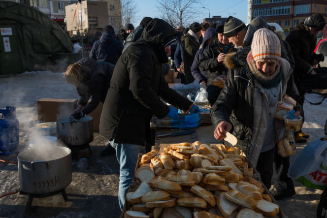 Kijów po rosyjskim ostrzale 3.02.2026