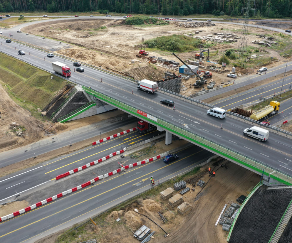 Przebudowa węzła Kijewo - sierpień 2021