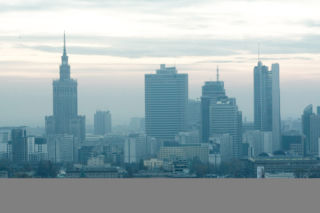 Warszawa, miasto, panorama, pałac kultury