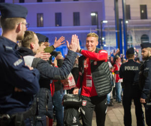 Reprezentacja w hotelu po meczu Polska - Szwecja