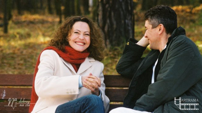 Na dobre i na złe. Adam Pawica (Andrzej Zieliński), Katarzyna Jaskólska (Antonina Choroszy)
