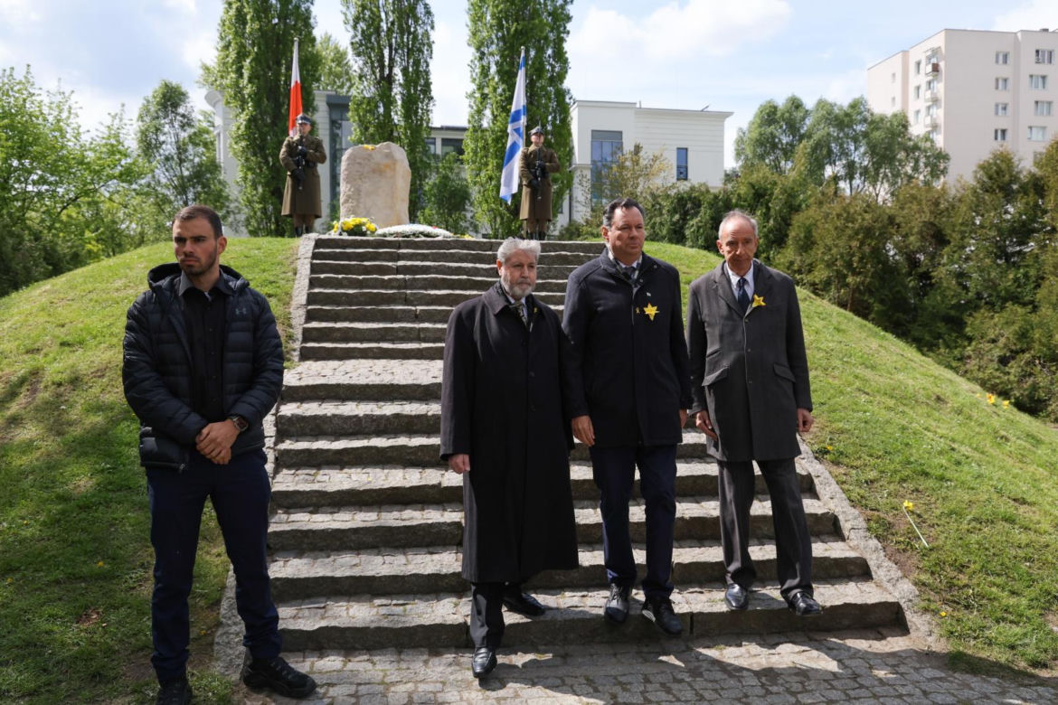 Oficjalne uroczystości z okazji 81. rocznicy wybuchu powstania w getcie warszawskim