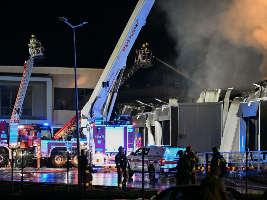 Pożar w przetwórni drobiu na Kaszubach