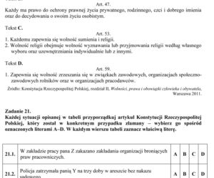 Próbny egzamin gimnazjalny - Historia i WOS