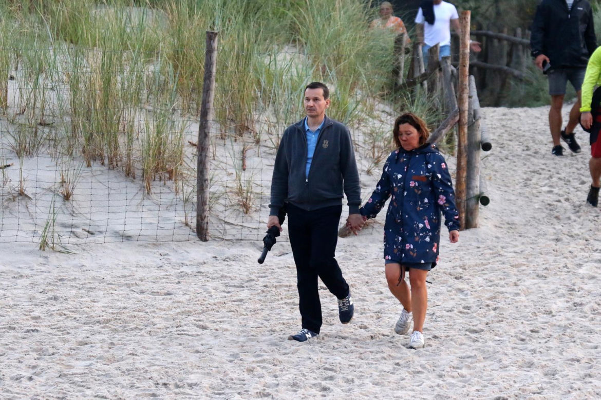 Wakacje Morawieckiego z żoną nad Bałtykiem