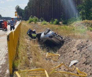 Groźny wypadek w podbydgoskim Bożenkowie! Dwie osoby trafił do szpitala [ZDJĘCIA]