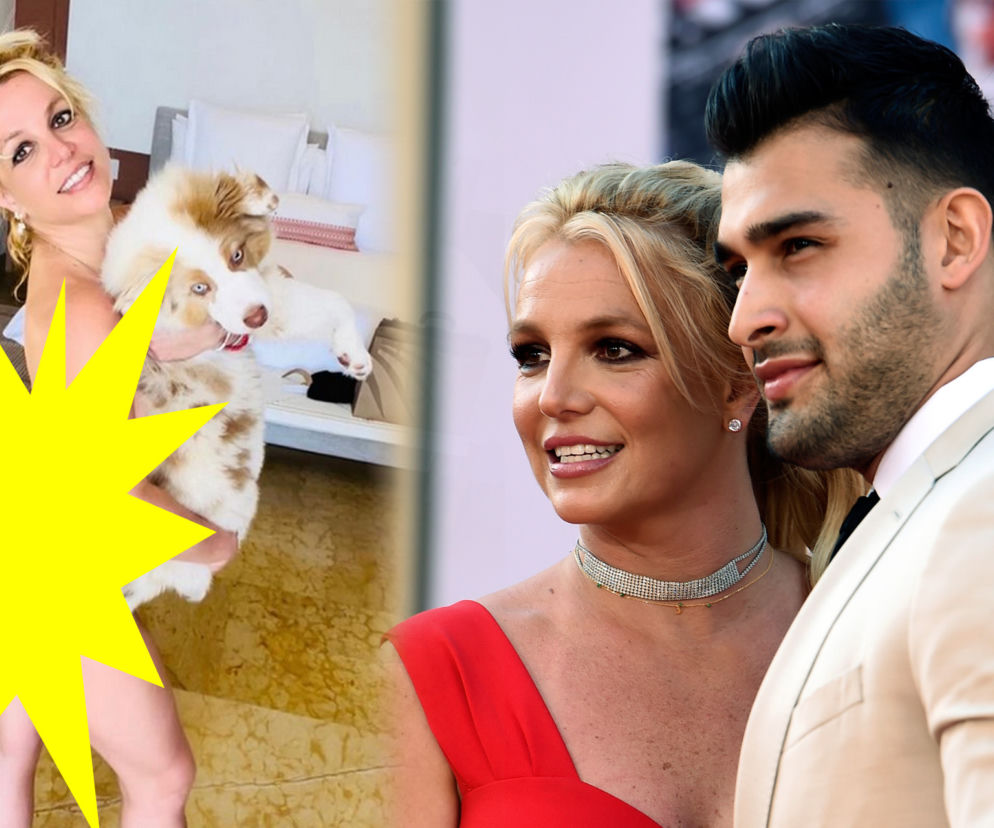 Britney Spears całkiem nago! Zasłonil ją tylko pies