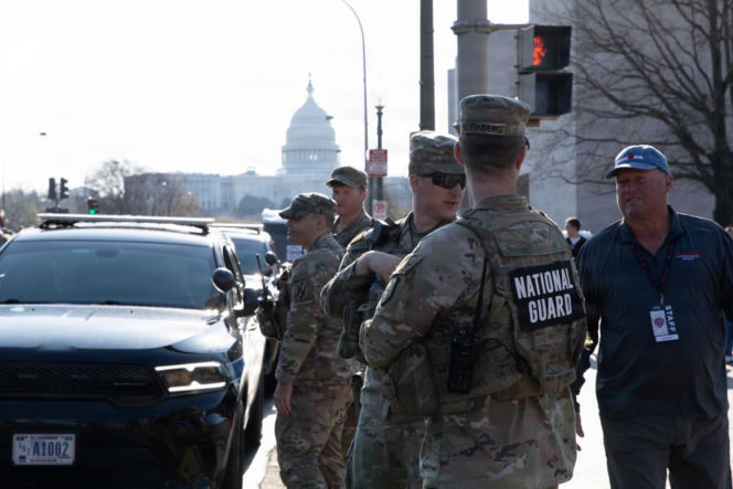 Gwardia Narodowa USA na ulicach stolicy