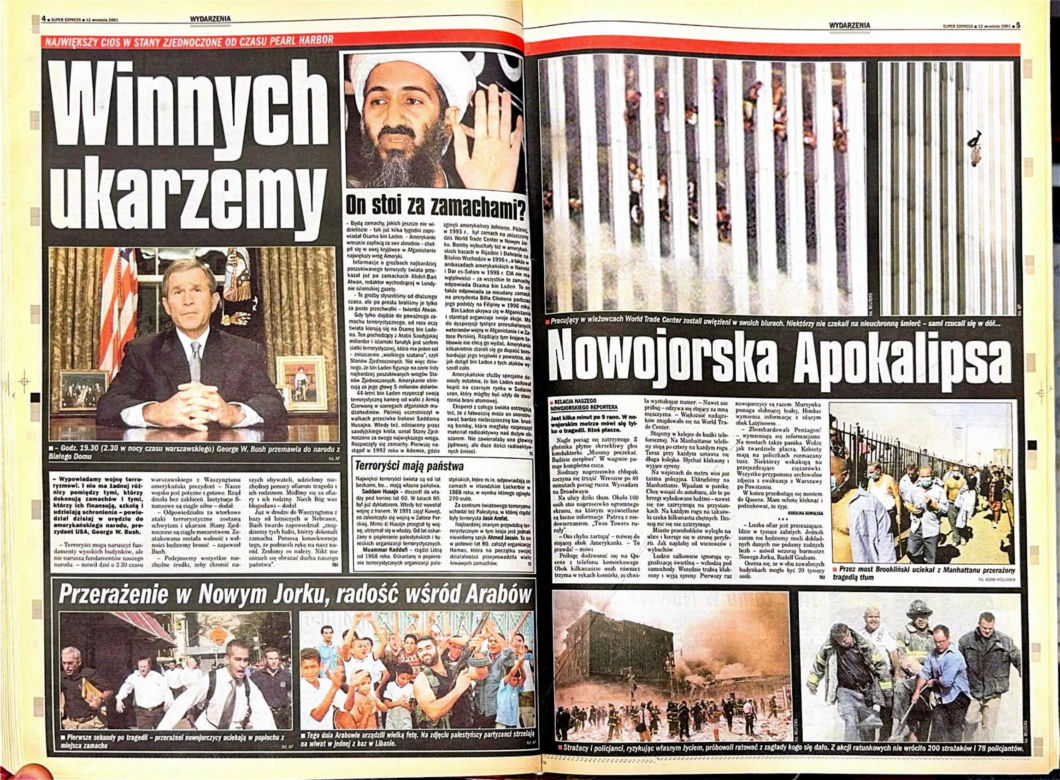 Atak na WTC. Tak opisywaliśmy go 25 lat temu