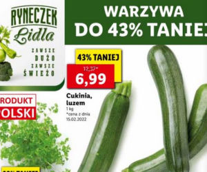 Cukinia 6,99 zł/kg
