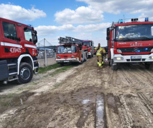Ogromne straty po pożarze wielkiego kurnika w Lipinkach. W środku trzymano blisko 2 tysiące bażantów