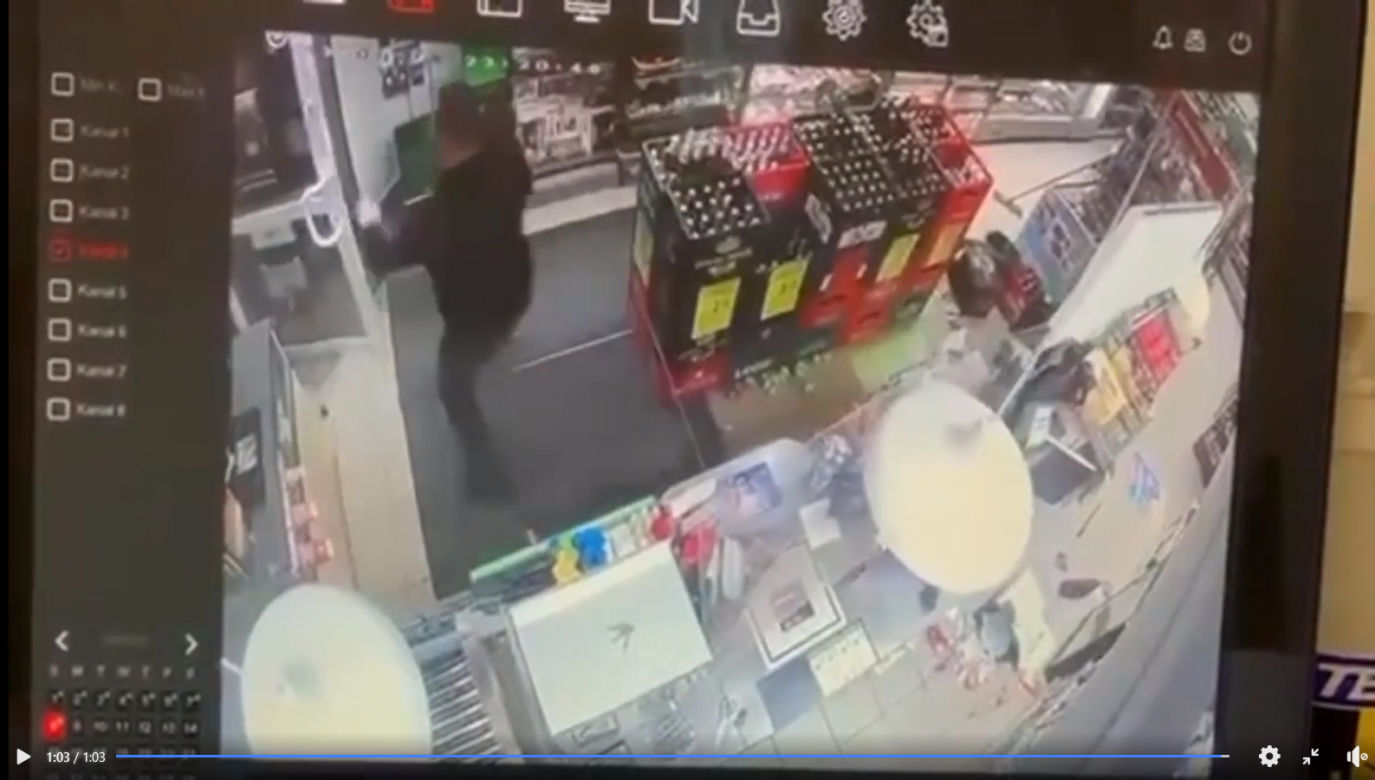 Jest nagranie z krwawego napadu na sklep w Kobyłce. W ruch poszedł nóż [WIDEO]