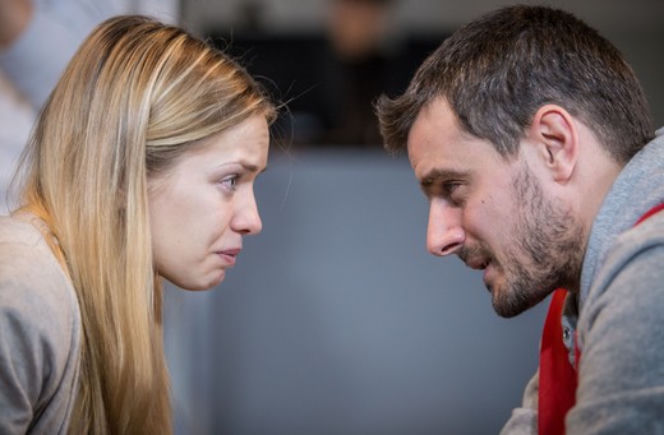 Skazane odc. 1. Marta (Paulina Gałązka), Rafał (Antoni Pawlicki)