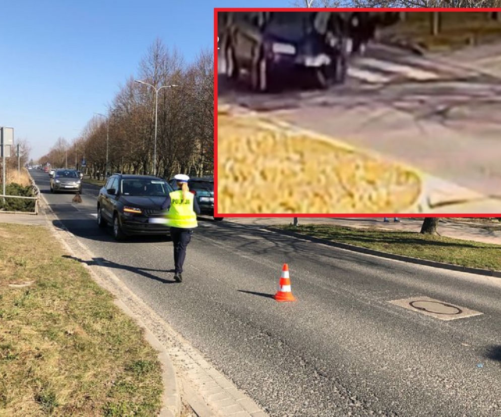Słupsk: Naćpany 37-latek wjechał skodą w dwie uczennice