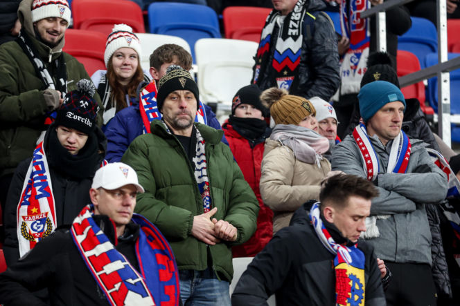 Górnik Zabrze - Pogoń Szczecin: Zdjęcia kibiców z meczu 22. kolejki PKO BP Ekstraklasy