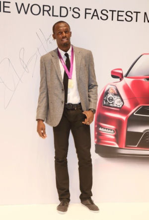 Usain Bolt i Nissan GT-R 