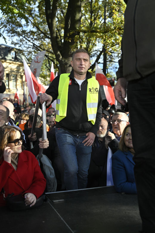Protest pod TK. Kaczyński