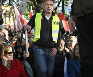 Protest pod TK. Kaczyński