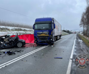 Potworny wypadek w Tęgoborzu. Nie żyje 30-letni mężczyzna