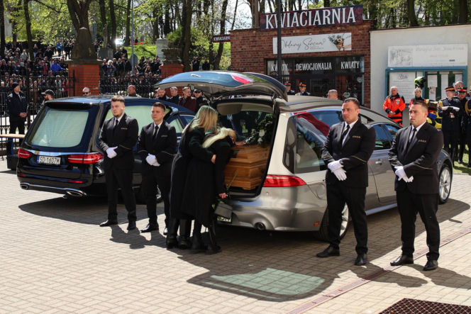 Politycy na pogrzebie Łukasza Litewki