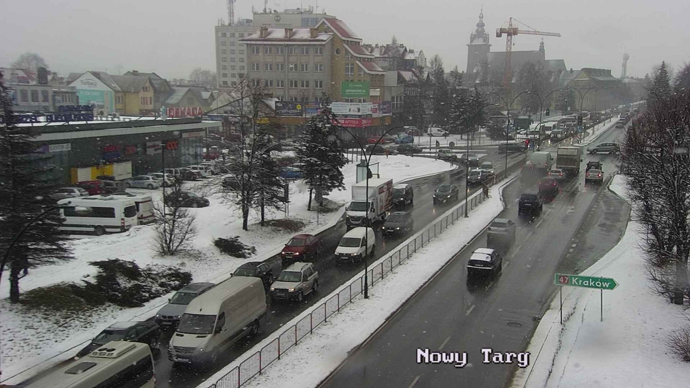 Potężne śnieżyce w Małopolsce