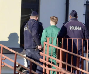 Bartosz G. przywieziony do Prokuratury Okręgowej w Płocku