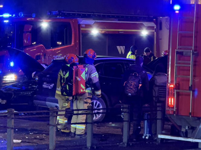 Karambol na moście Grota-Roweckiego