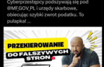 Skazany Oświeciński twarzą akcji przeciwko oszustom. Policja i organizatorzy usuwają wpisy