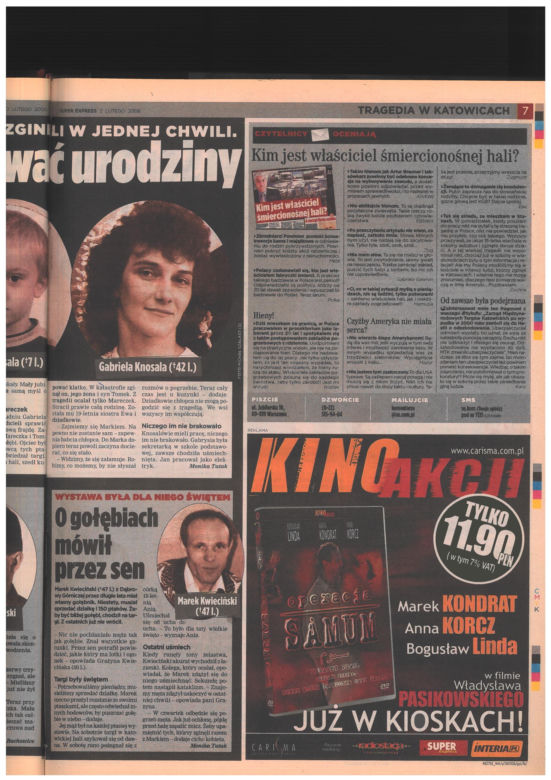 Katastrofa hali MTK w Katowicach. Materiały archiwalne