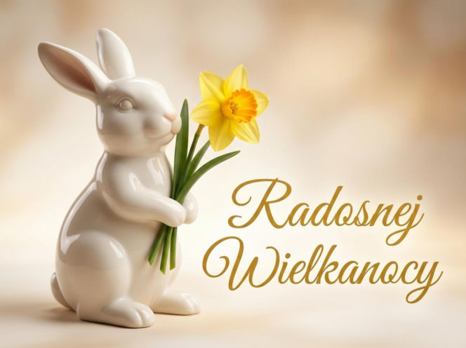 Kartka wielkanocna z życzeniami