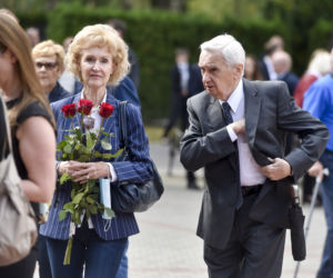 Tadeusz Sznuk na pogrzebie Knapika