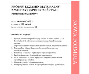 Matura próbna 2020 WOS