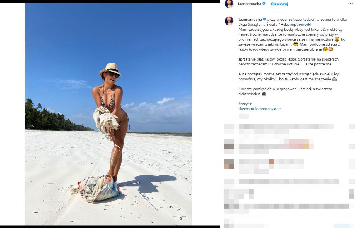 Anna Mucha wypina pośladki przed kościołem
