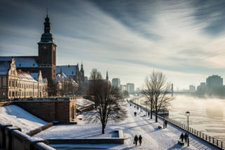 Poniedziałek w Szczecinie jak z baśni o Królowej Śniegu. Czy mróz naprawdę nas oszczędzi?