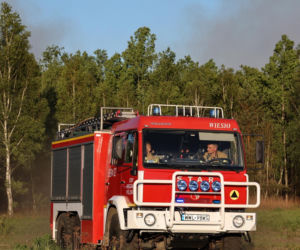 Pożar w powiecie wołomińskim