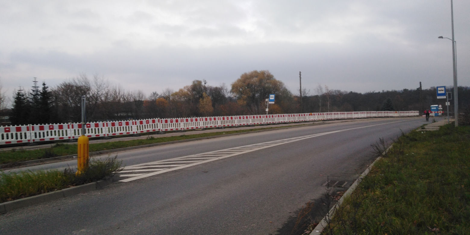 Ulica Szafera w przeddzień rozpoczęcia przebudowy