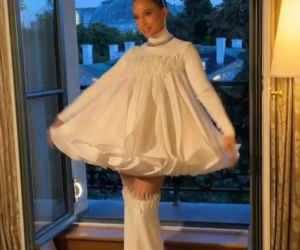 Jennifer Lopez w sukni Stephane'a Rollanda