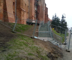 Schody do Muzeum Handlu WIślanego Flis w Grudziądzu